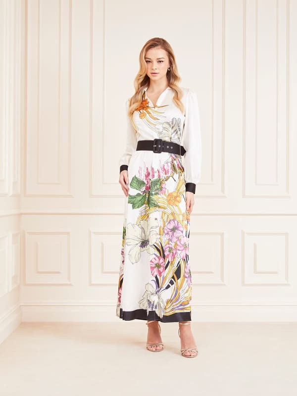 Marciano Marciano Floral Print Long Dress