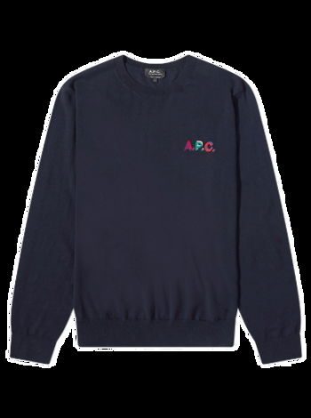 A.P.C. Brian Embroidered Logo Crew Knit WOAOC-H23145-IAK