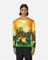 Fitted Airbrush Flowers T-Shirt
