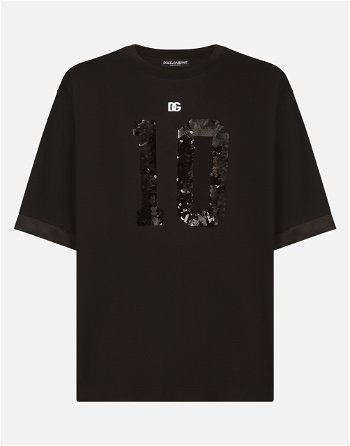 Dolce & Gabbana T-shirt With Sequin Embellishment G8RL4ZG7L7KN0000