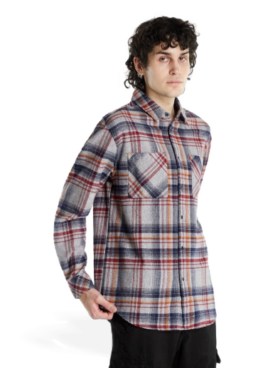 Heavy Curved Oversized Checked Shirt
