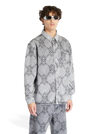 DAILY PAPER Rahul Long Sleeve Shirt Mid Grey 2321112