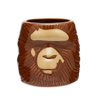 BAPE A Bathing Ape Ape Head Mug 001KAI801005M-BRN